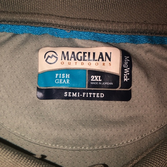 Magellan Fish Gear Polo Mens Size XXL 2XL Vented Golf Tennis Outdoor Shirt - Picture 4 of 11